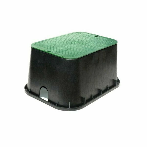 Nds NDS117BC Valve Box, 25-3/4 in L, 19 in W, 12-1/4 in H, HDPE, Black 117BC-AST